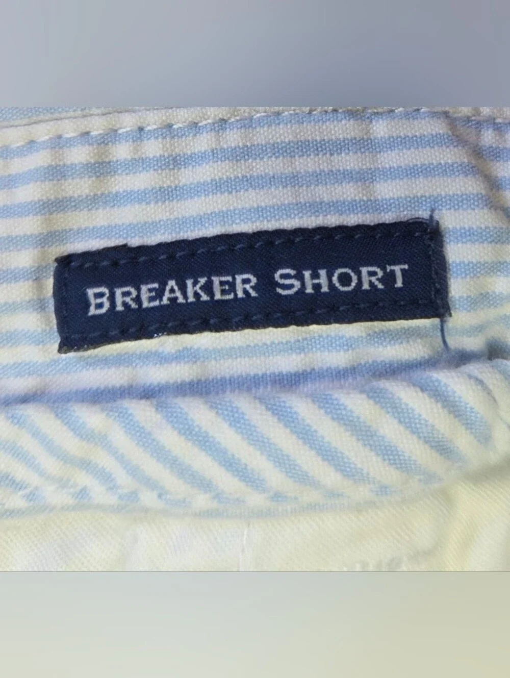 Vineyard Vines Seersucker Pinstripe Breaker Shorts Size 30 Blue/White Preppy